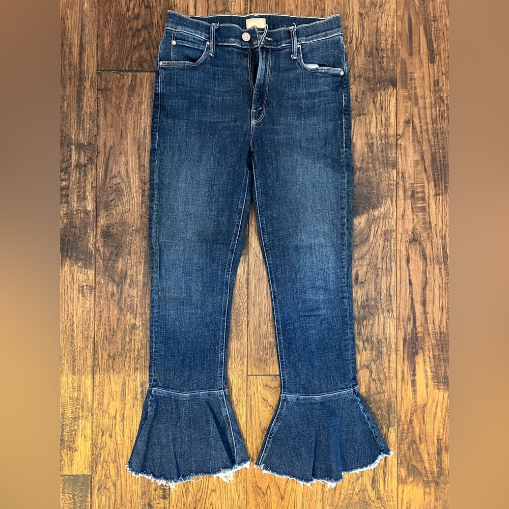 Mother Blue Flared Jeans